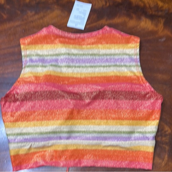 Robin Piccone Greta Swim Top Sz Medium Shimmer Multicolored New - Picture 2 of 7